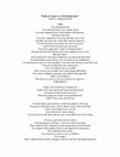 Research paper thumbnail of Psalm of Anger to a Patriarchal god * Sheila A. Redmond PhD 8/2 (2000) God: You abandoned me You made promises you couldn't keep You were supposed to be all powerful, all knowing -And more than that You were supposed