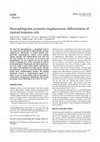 Research paper thumbnail of Phytosphingosine promotes megakaryocytic differentiation of myeloid leukemia cells