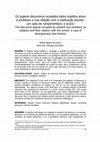 Research paper thumbnail of Os lugares discursivos ocupados pelos sujeitos aluno e professor e sua relação com a instituição escolar: um caso de rompimento(s) e eco(s)