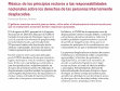 Research paper thumbnail of México: de los principios rectores a las responsabilidades nacionales sobre los derechos de las personas internamente desplazadas