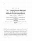 Research paper thumbnail of The Coimagination Method and its Evaluation via the Conversation Interactivity Measuring Method