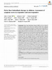 Research paper thumbnail of Pelvic floor biofeedback therapy in children: Assessment of symptom scores in responders and non-responders