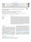 Research paper thumbnail of Characterizing soiling losses for photovoltaic systems in dry climates: A case study in Cyprus