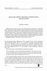 Research paper thumbnail of Rule-Following, Meaning Constitution, and Enaction