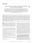 Research paper thumbnail of How to Create an Arthroscopy Training Laboratory Using a Bovine Knee Model