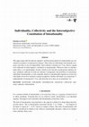 Research paper thumbnail of Individuality, Collectivity and the Intersubjective Constitution of Intentionality