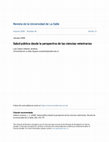 Research paper thumbnail of Salud pública desde la perspectiva de las ciencias veterinarias