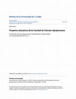 Research paper thumbnail of Proyectos educativos de la Facultad de Ciencias Agropecuarias