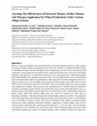 Research paper thumbnail of Assessing The Effectiveness of Farmyard Manure, Poultry Manure And Nitrogen Application For Wheat Productivity Under Various Tillage Systems