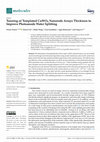 Research paper thumbnail of Tunning of Templated CuWO4 Nanorods Arrays Thickness to Improve Photoanode Water Splitting