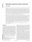 Research paper thumbnail of Hydrostatic compression model for sandy soils