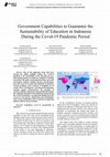 Research paper thumbnail of Government Capabilities to Guarantee the Sustainability of Education in Indonesia During the Covid-19 Pandemic Period