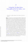 Research paper thumbnail of "Feeling blue: Der Blaue Reiter, Francophilia and the Tate Gallery, 1960," in German Expressionism : Der Blaue Reiter and Its Legacies, ed. Dorothy Price (Manchester: Manchester University Press, 2020), 136-58.