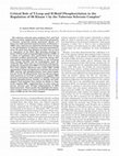 Research paper thumbnail of Critical Role of T-Loop and H-Motif Phosphorylation in the Regulation of S6 Kinase 1 by the Tuberous Sclerosis Complex