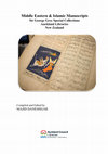 Research paper thumbnail of Middle Eastern & Islamic Manuscripts . Auckland Libraries New Zealand (updated version)