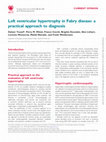 Research paper thumbnail of Left ventricular hypertrophy in Fabry disease: a practical approach to diagnosis