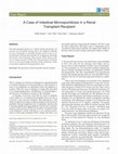 Research paper thumbnail of A Case of Intestinal Microsporidiosis in a Renal Transplant Recipient