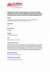 Research paper thumbnail of Comparison of skin cancer awareness and sun protection behaviours between renal transplant recipients and patients with glomerular disease treated with immunosuppressants