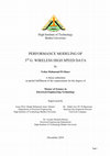 Research paper thumbnail of Performance modelling of 3rd Generation wireless high speed data