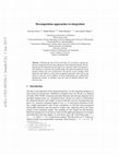 Research paper thumbnail of Decomposition approaches to integration without a measure