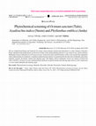 Research paper thumbnail of Phytochemical screening ofOcimum sanctum(Tulsi), Azadirachta indica (Neem) and Phyllanthus emblica (Amla)