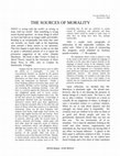 Research paper thumbnail of The Sources of Morality