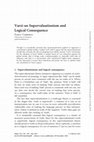 Research paper thumbnail of Varzi on Supervaluationism and Logical Consequence