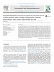 Research paper thumbnail of Prenyllipid antioxidants participate in response to acute stress induced by heavy metals in green microalga Chlamydomonas reinhardtii