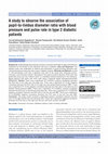 Research paper thumbnail of A study to observe the association of pupil-to-limbus diameter ratio with blood pressure and pulse rate in type 2 diabetic patients