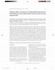 Research paper thumbnail of Inhibitory effects of cadmium on peripheral blood mononuclear cell proliferation and cytokine release are reversed by zinc and selenium salts