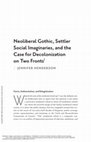 Research paper thumbnail of Neoliberal Gothic, Settler Social Imaginaries, and the Case for Decolonization on Two Fronts