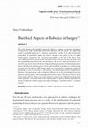 Research paper thumbnail of Bioethical aspects of robotics in surgery