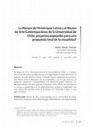 Research paper thumbnail of La Maison de l'Amérique Latine y el Museo de Arte Contemporáneo de la Universidad de Chile: proyectos espejados para una propuesta local de la visualidad 1