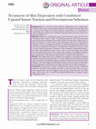 Research paper thumbnail of Treatment of Skin Depression with Combined Upward Suture Traction and Percutaneous Subcision