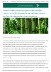 Research paper thumbnail of Investimentos em projetos de bambu como solução baseada na natureza para enfrentamento da crise climática -LACLIMA