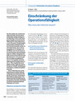 Research paper thumbnail of Einschränkung der Operationsfähigkeit