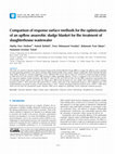 Research paper thumbnail of Comparison of response surface methods for the optimization of an upflow anaerobic sludge blanket for the treatment of slaughterhouse wastewater