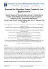 Research paper thumbnail of Pagerank SEO Algorithm : Issues, Complexity and Implementation