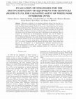 Research paper thumbnail of Evaluation of Strategies for the Decontamination of Equipment for Geomyces destructans, the Causative Agent of the White-Nose Syndrome (WNS)