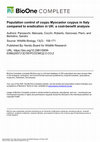 Research paper thumbnail of Population control of coypu Myocastor coypus in Italy compared to eradication in UK: a cost-benefit analysis