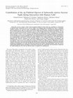 Research paper thumbnail of Contribution of the stg Fimbrial Operon of Salmonella enterica Serovar Typhi during Interaction with Human Cells