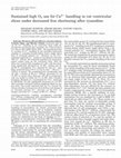 Research paper thumbnail of Sustained high O2 use for Ca2+ handling in rat ventricular slices under decreased free shortening after ryanodine