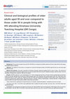 Research paper thumbnail of Clinical and biological profiles of older adults aged 50 and over compared to those under 50 in people living with HIV attending Kinshasa University Teaching Hospital (DR Congo)