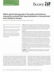 Research paper thumbnail of Within‐plant heterogeneity in fecundity and herbivory induced by localized DNA hypomethylation in the perennial herb Helleborus foetidus