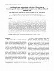 Research paper thumbnail of Antidiabetic and Antioxidant Activities of Decoctions of Coccinia grandis Linn. and Centella asiatica (L.) on Alloxan-induced Diabetic rats