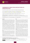 Research paper thumbnail of COMPARISON OF SINGLE DOSE AND MULTI-DOSE hCG STIMULATION TESTS