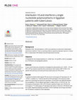 Research paper thumbnail of Interleukin-18 and interferon-γ single nucleotide polymorphisms in Egyptian patients with tuberculosis