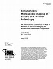 Research paper thumbnail of Simultaneous microscopic imaging of elastic and thermal anisotropy