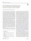 Research paper thumbnail of Norms of Public Argument: A Speech Act Perspective