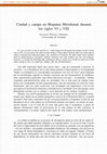 Research paper thumbnail of Ciudad y campo en Hispania Meridional durante los siglos VI y VIII